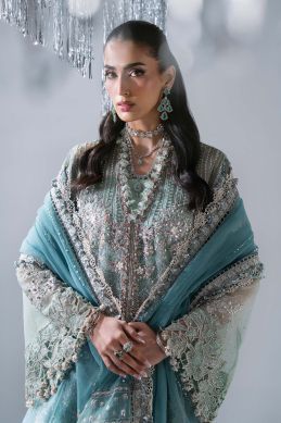 Mariab - 3 Piece Unstitched Embroidered Raw Silk Suit - 4